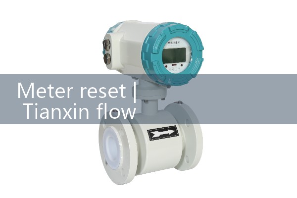Flow meter reset to zero
